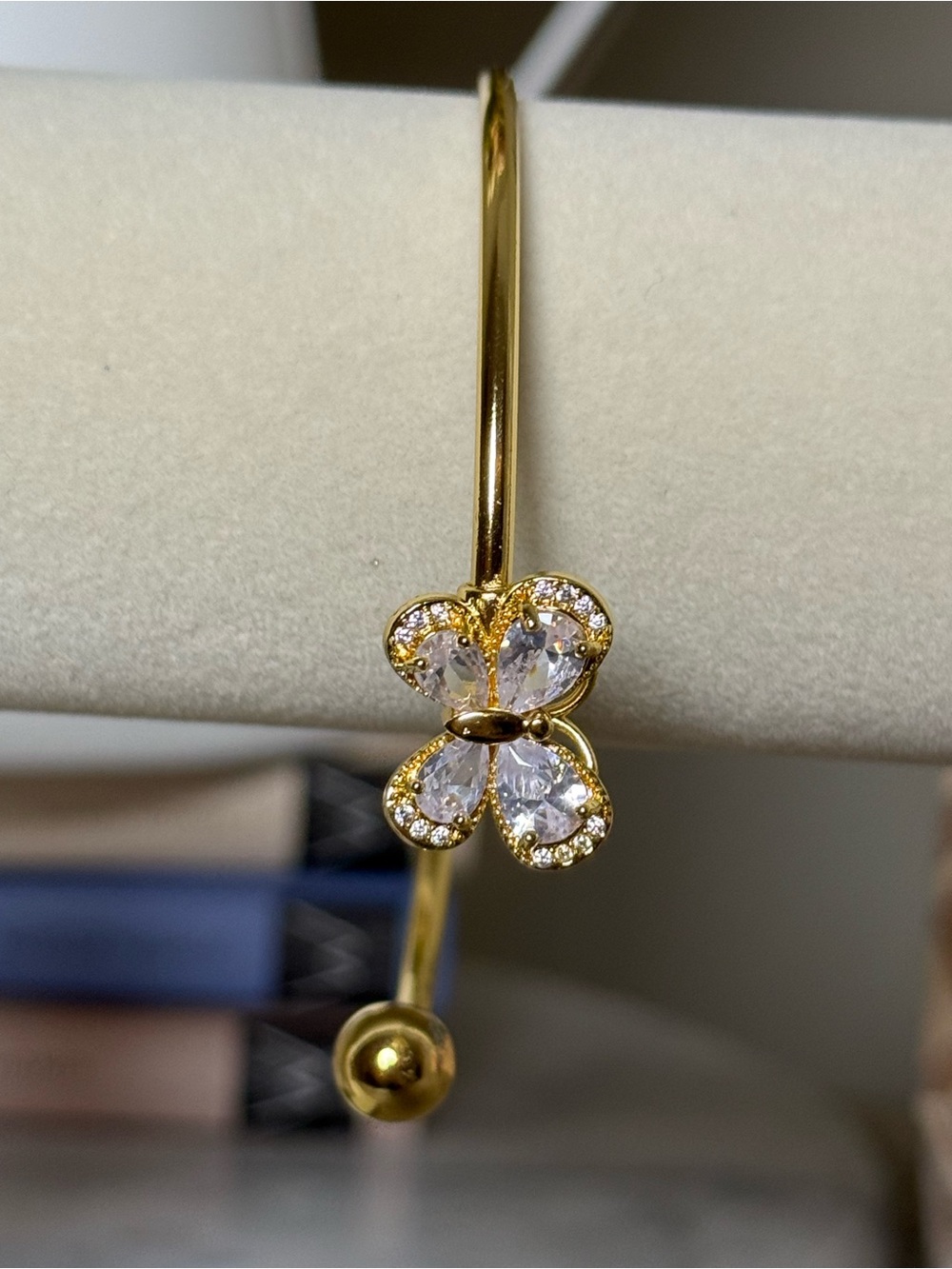 Goldoro 18k Yellow Gold Filled (Layered) 7.5” Butterfly Cuff. Brand New! #383